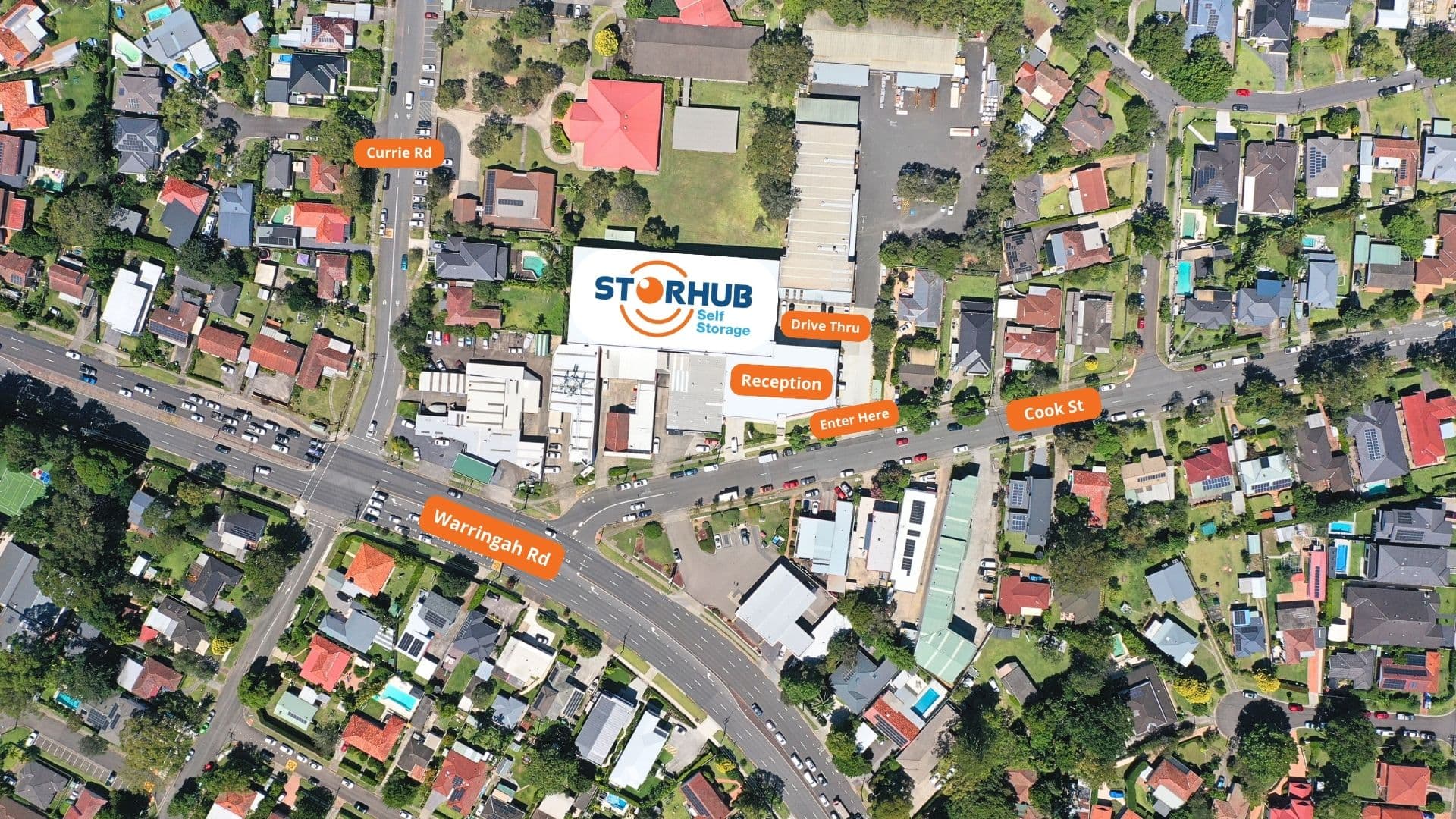 Forestville-Storhub-Self-storage-location-aerial