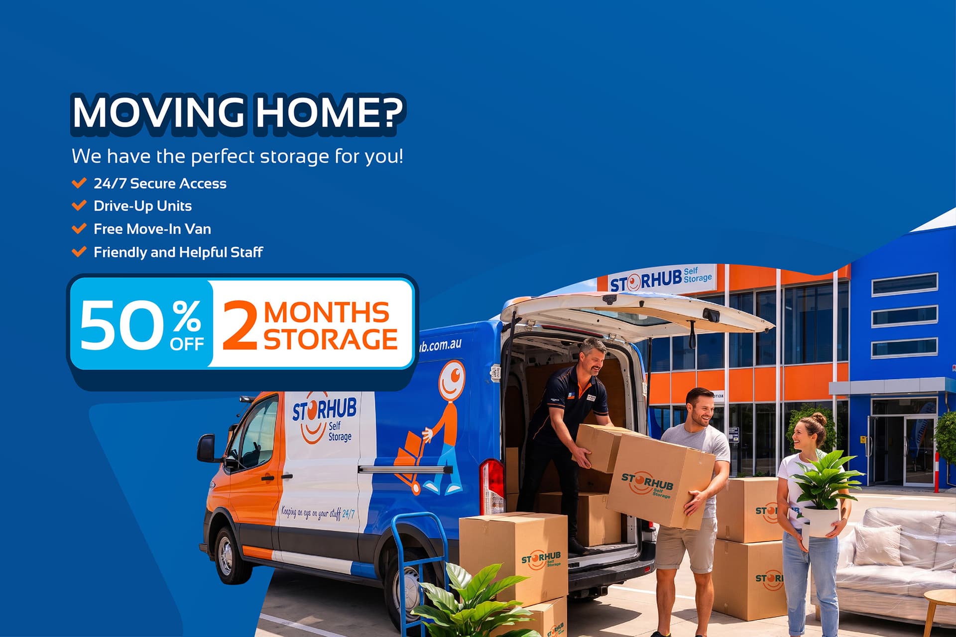 Get 50% Off Your Storage for 2 months!*