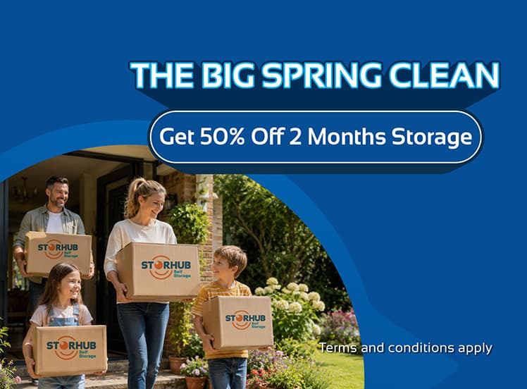 Spring Special: 50% Off 2 months Storage!*