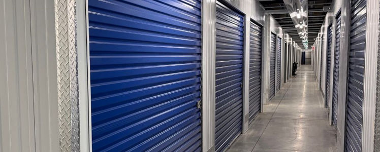 Different sized storage units shown next to each other
